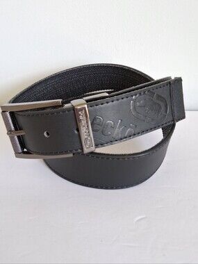 Eckō Unitd Leather/Fabric Belt Size 36 Black